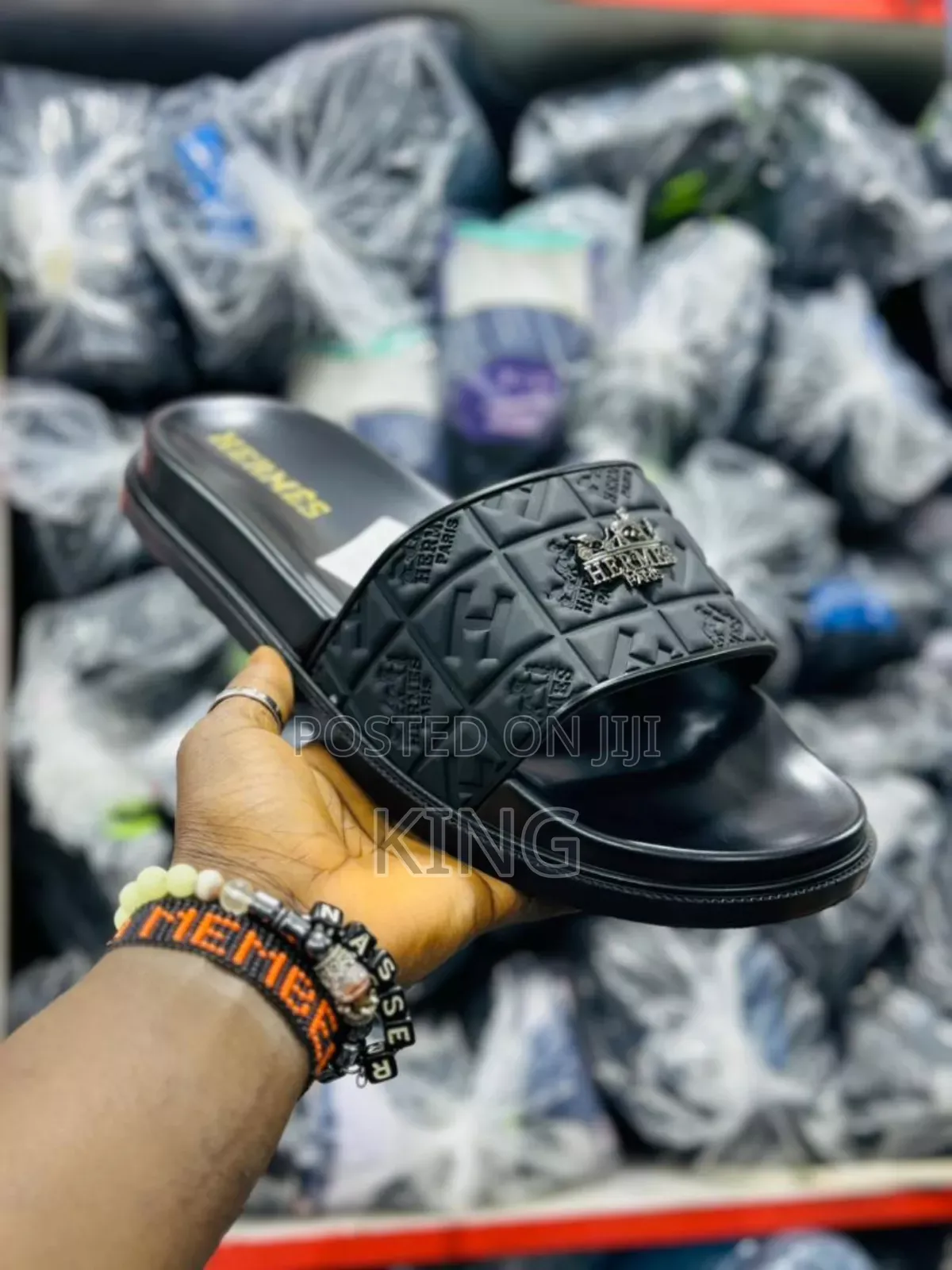 Fuzzy Black Slides