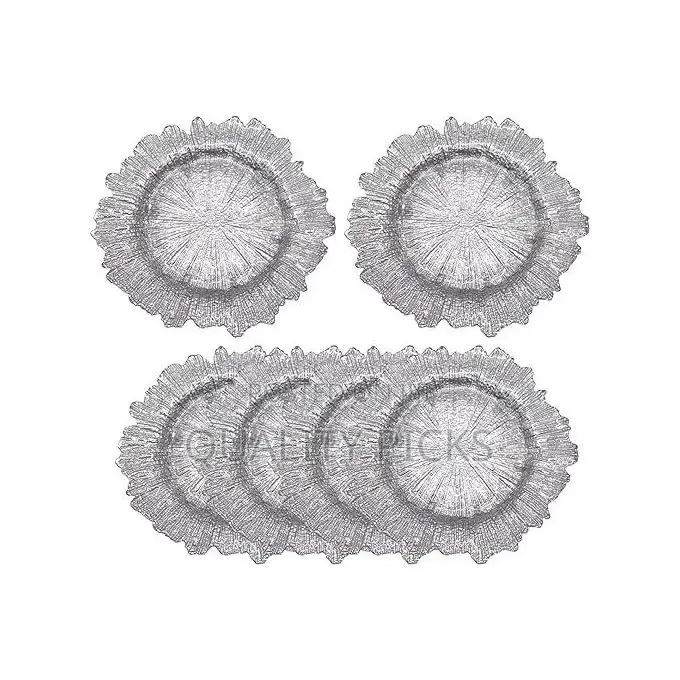 12 Pieces of Weddecor Round Charger Plates With Vintage