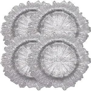 12 Pieces of Weddecor Round Charger Plates With Vintage