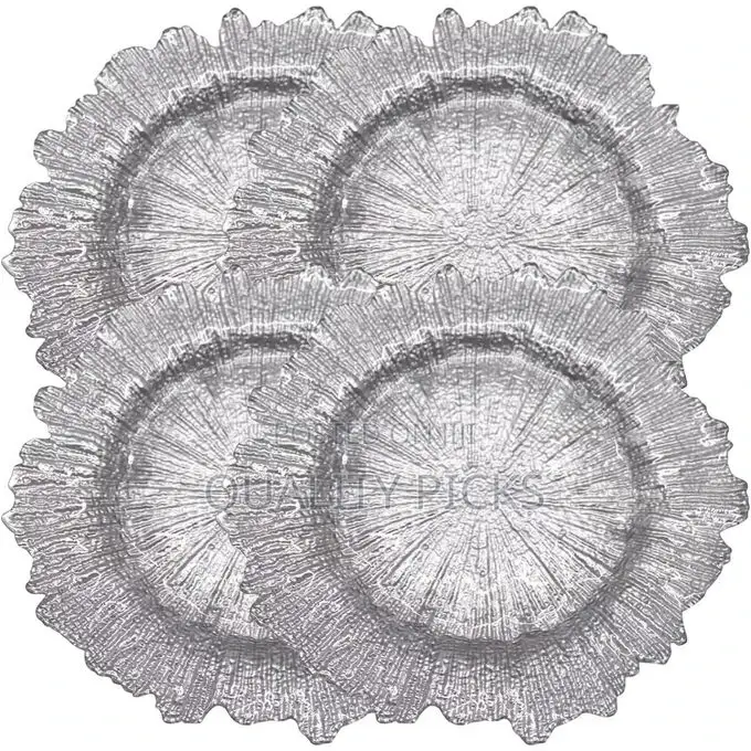 12 Pieces of Weddecor Round Charger Plates With Vintage