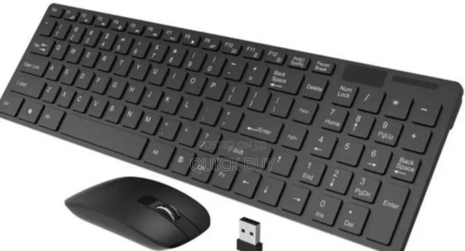 Elegant Rechargeable Wireless Keyboard and Mouse