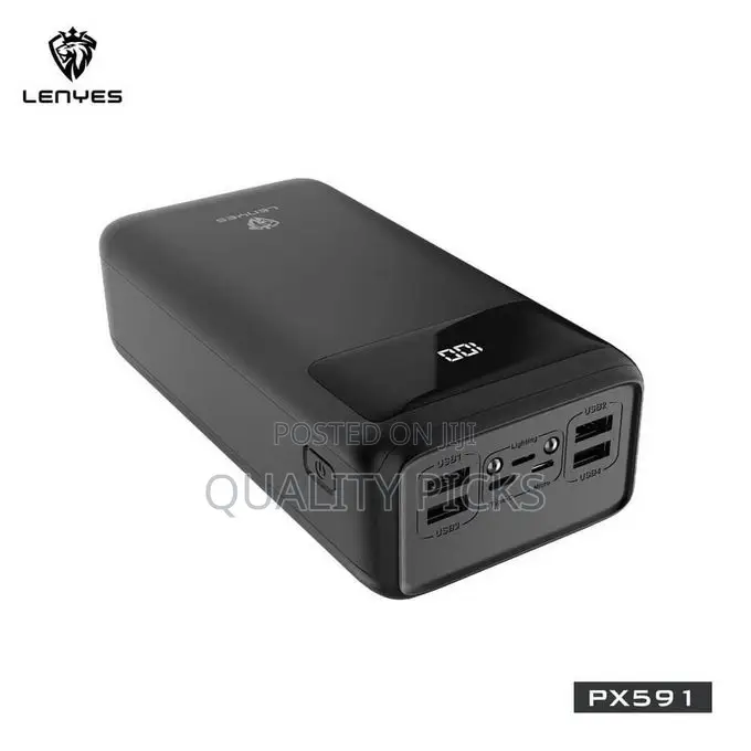 Lenyes Magsafe Power Bank PX591 50,000mah- Black