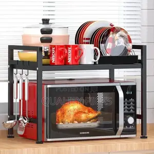 Extendable Microwave Oven Rack, Adjustable Microwave/Toaster