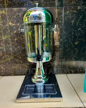 Singl Tank Glass Beverage Dispenser WTH Stainles Steel Stand
