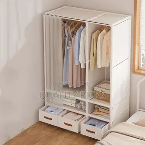 Portable Closet With Cover for Hanging Clothes Open Wardrobe
