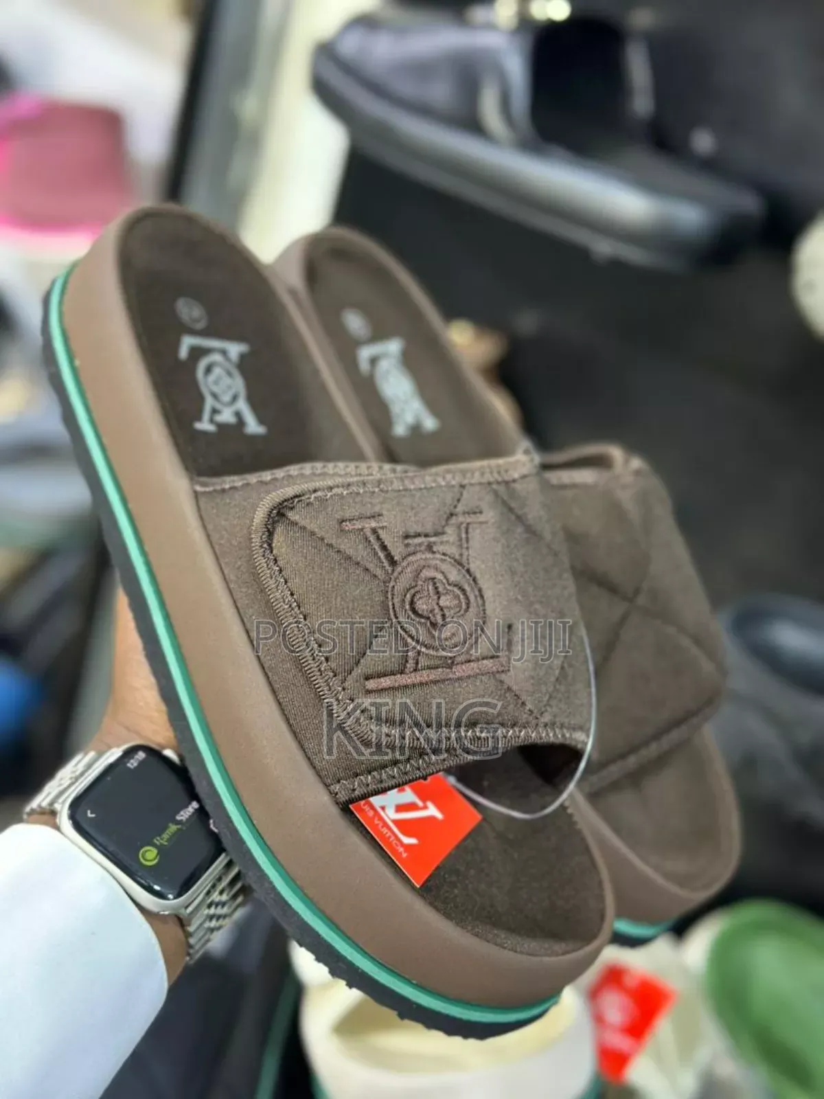 Classy Louise Vuitton Slides. Lv