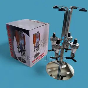 Stainless Steel 4wine,Tots,Whisky Bottle Holder Bar Butler