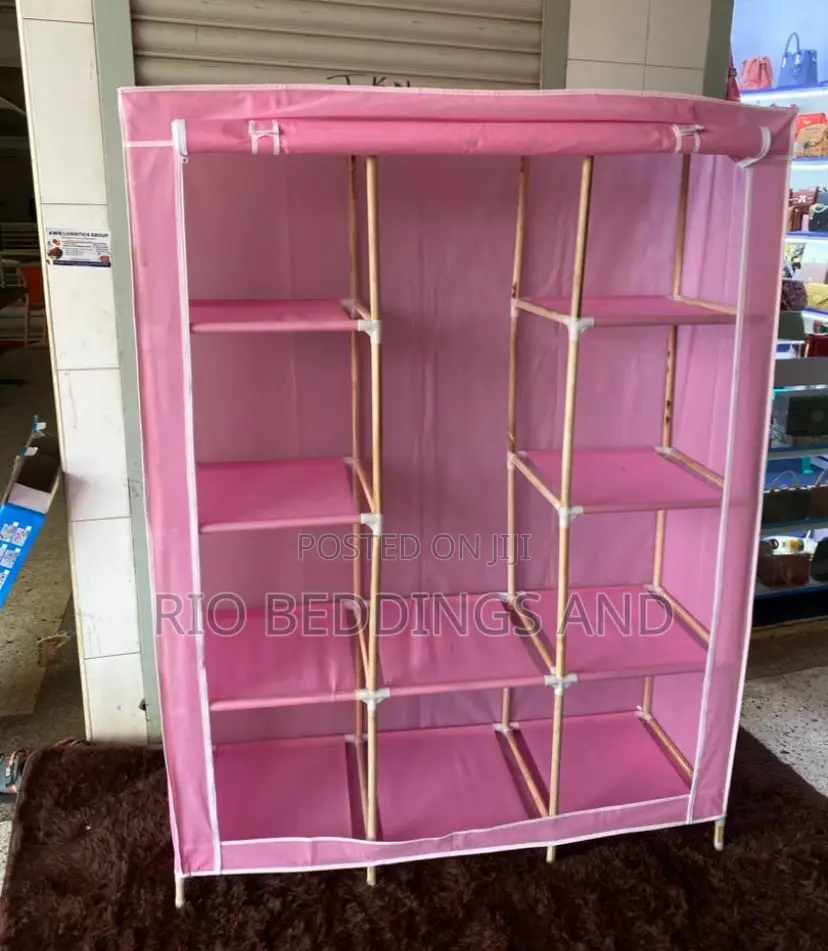 Wooden Wardrobe With 3 Columns