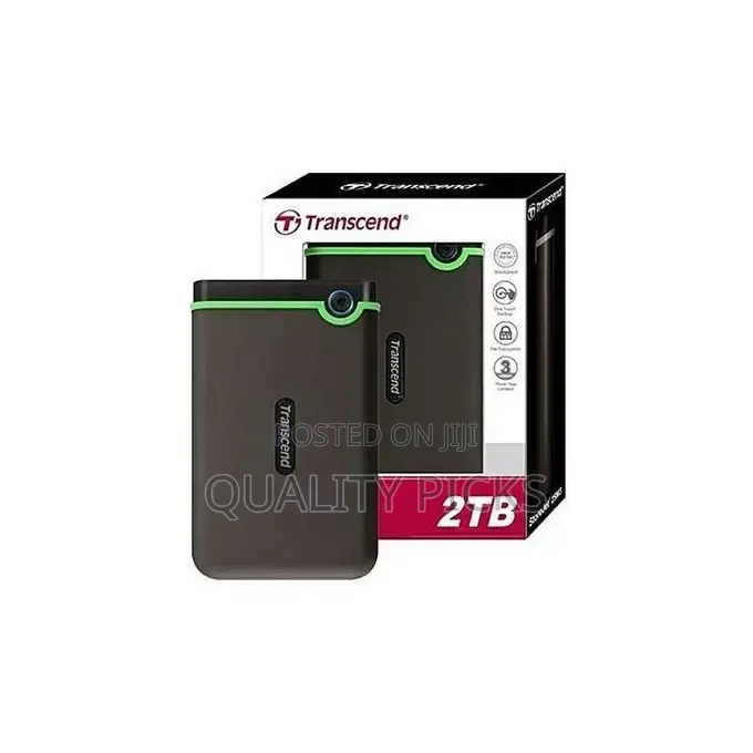 Transcend 2tb Transcend Portable Usb 3.0 Hard Disk - Black