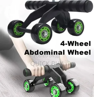 Professional Unisex 4 Wheel Ab Roller - Exercise Equipment