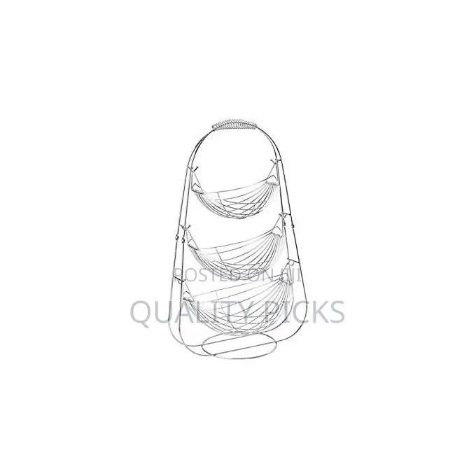 3 Tier Stainless Steel Fruit Bowl Storage Basket Holder