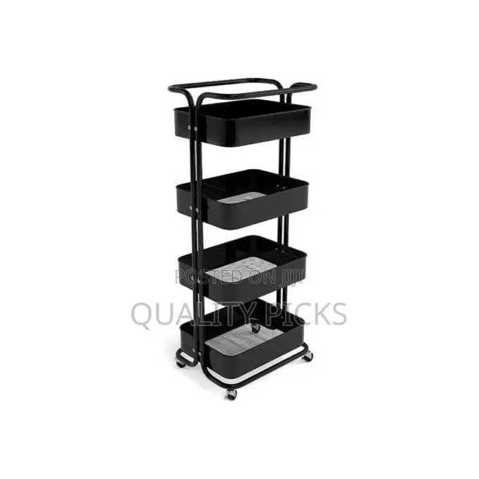 4 Tier Kitchen, Bedroom, Bathroom Storage Rack Basket