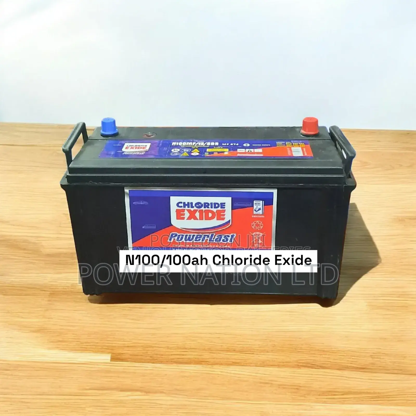 N100/100ah Chloride Exide Maintenance Free Car Battery
