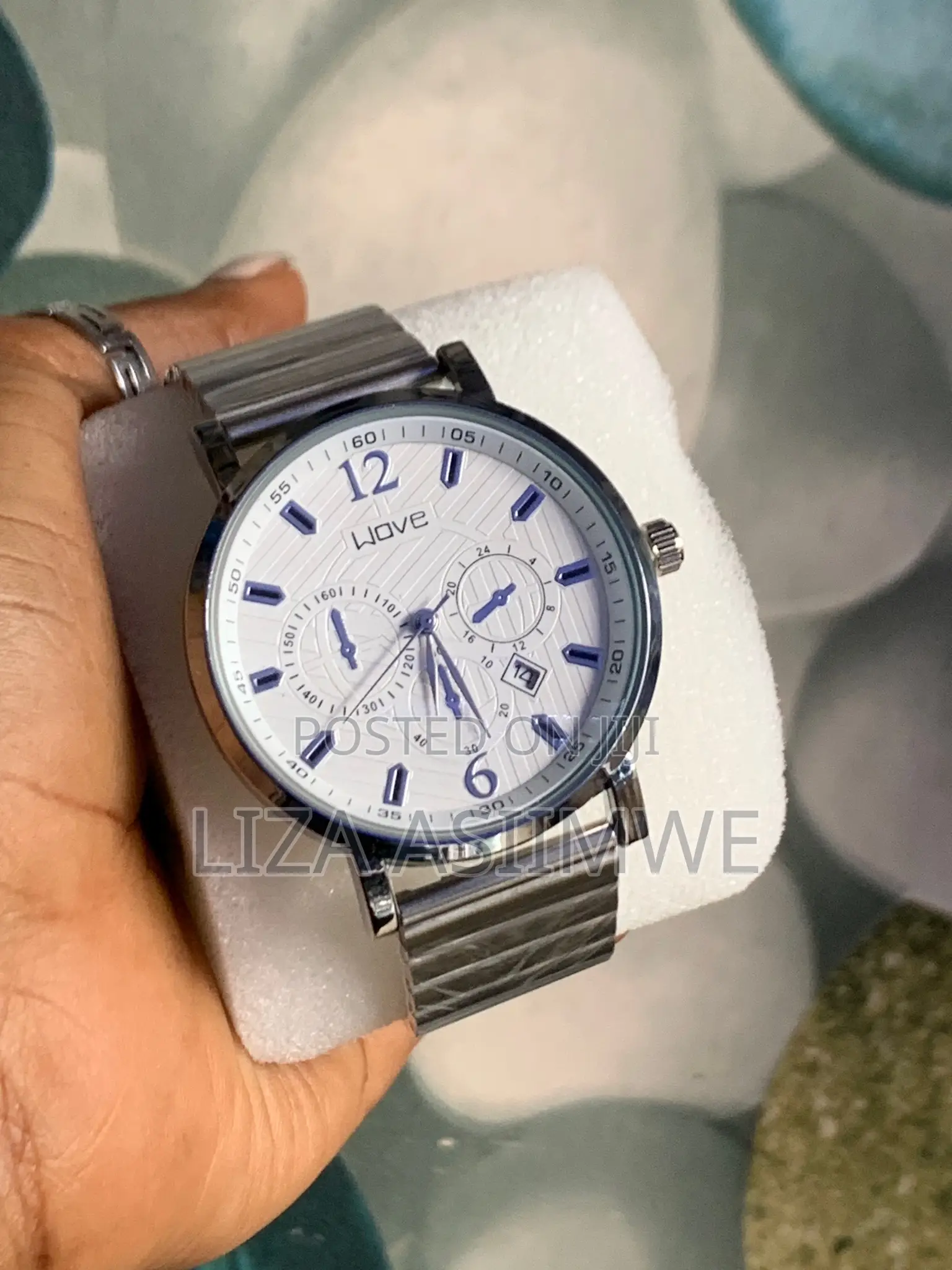 Silver Round Men’S Watches