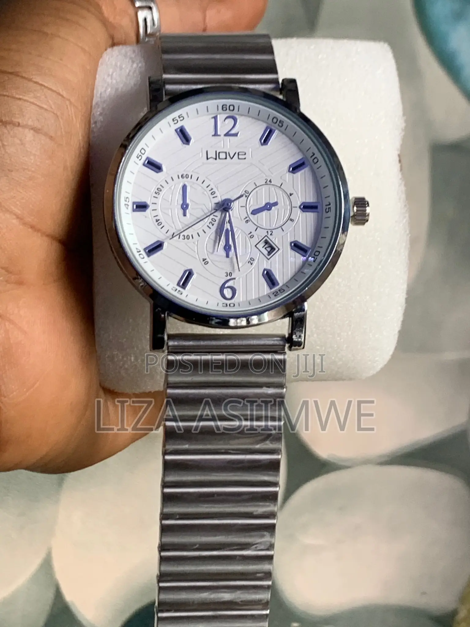 Silver Round Men’S Watches