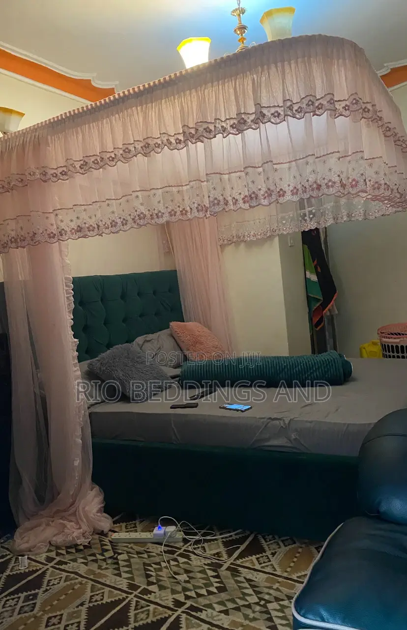 Wall Mount Mosquito Net Free Size Pink Color