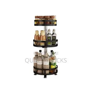 3 Tier 360° Rotatating Kitchen Trolley Shelf Spice Rack