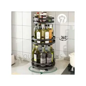 3 Tier 360° Rotatating Kitchen Trolley Shelf Spice Rack
