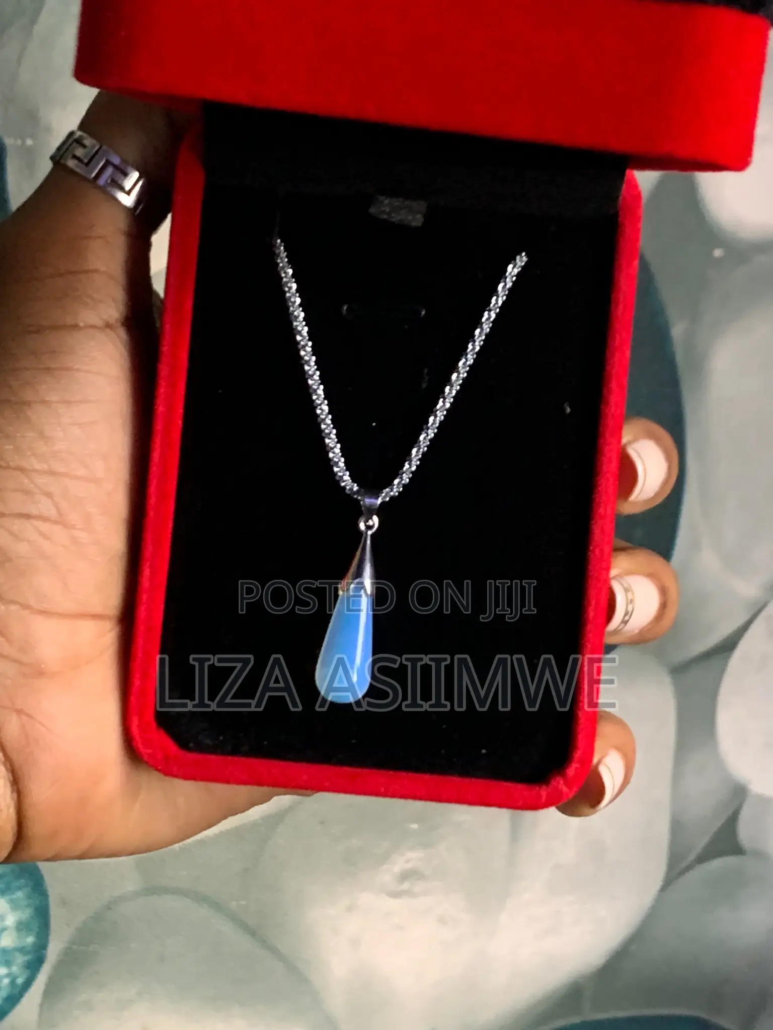 Blue Crystal Necklace