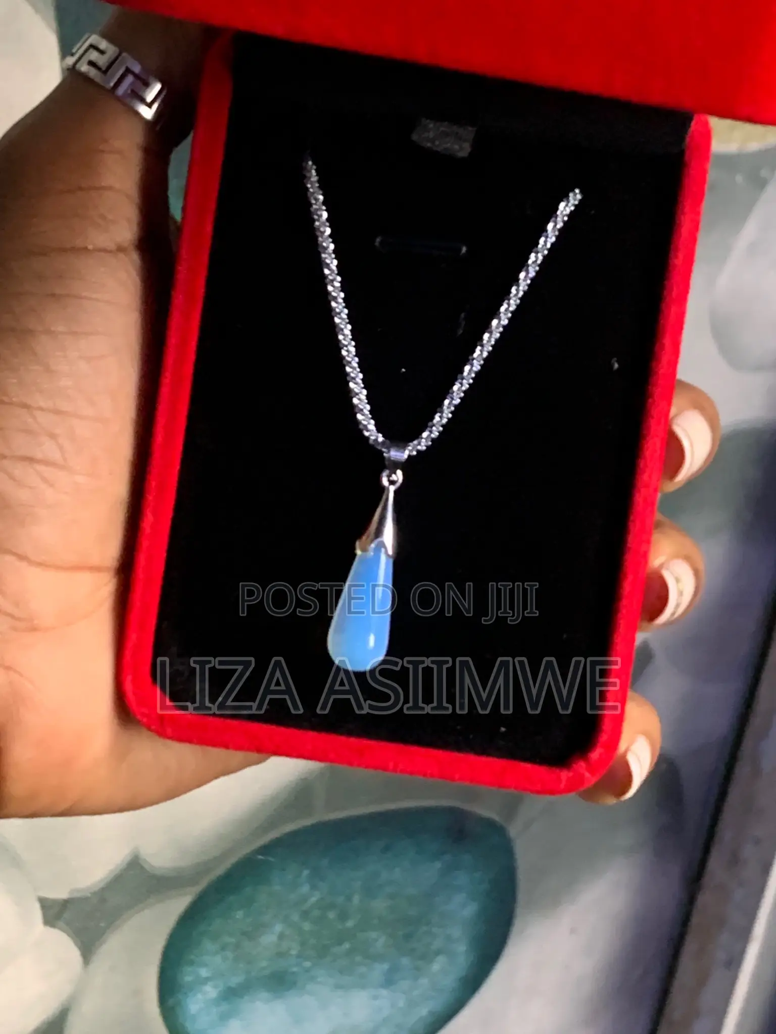 Blue Crystal Necklace