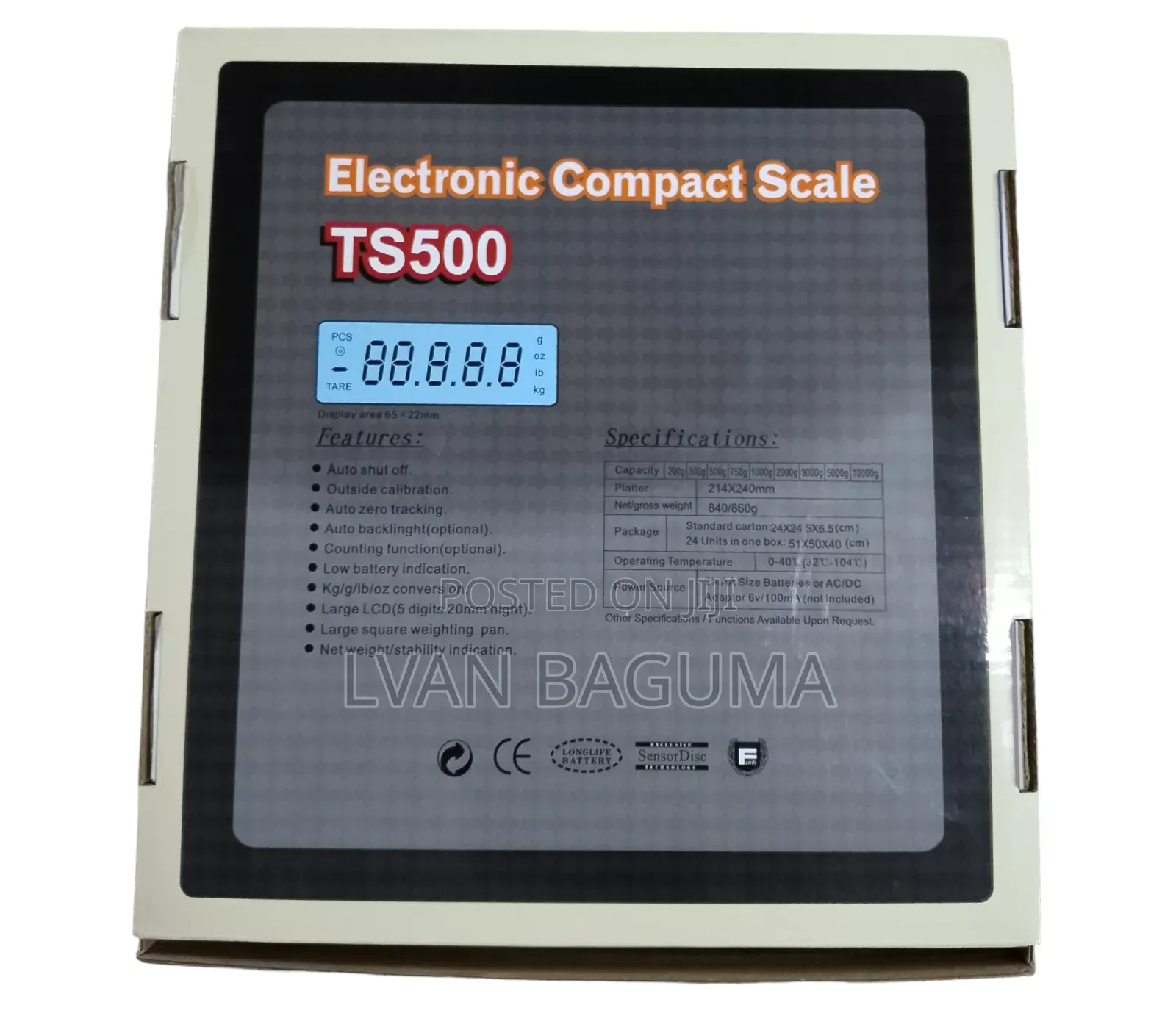 TS 500 Electronic Compact Digital Scale - 30 KGS