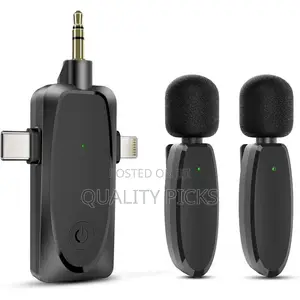 3 in 1 Mini Microphone Wireless Lavalier Microphones