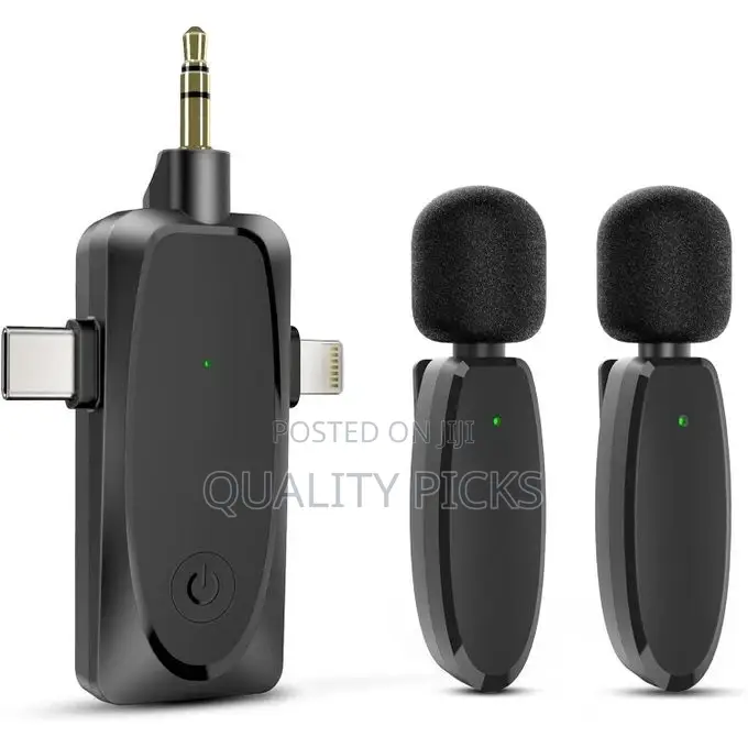 3 in 1 Mini Microphone Wireless Lavalier Microphones