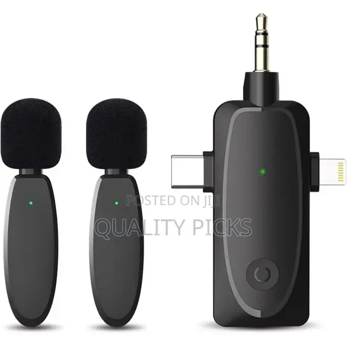 3 in 1 Mini Microphone Wireless Lavalier Microphones
