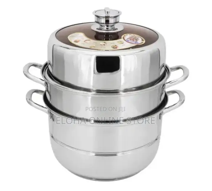 Stainless Steel Steamer Set 28cm 30cm 32cm High