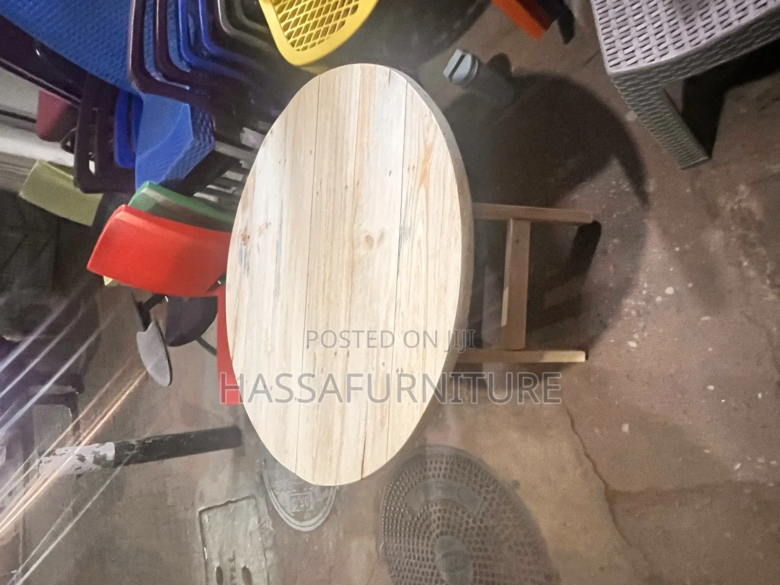 Foldable Wooden Table Mahogany