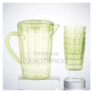 Best Plastic Water and Juice Jug 2 L With 6 PCS Glasses