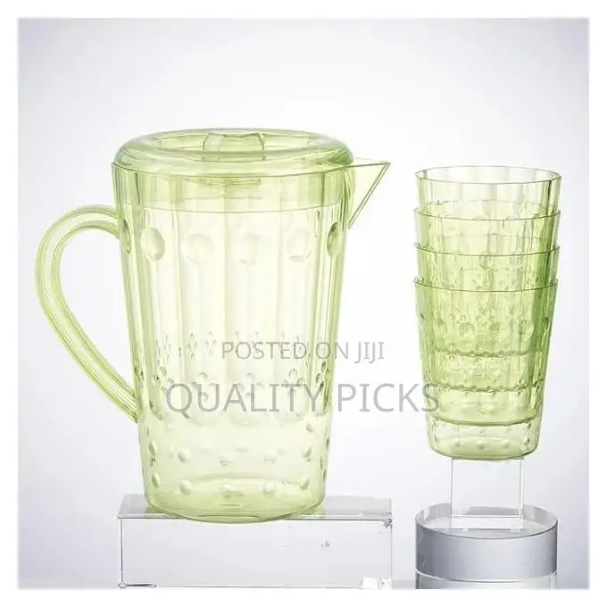 Best Plastic Water and Juice Jug 2 L With 6 PCS Glasses