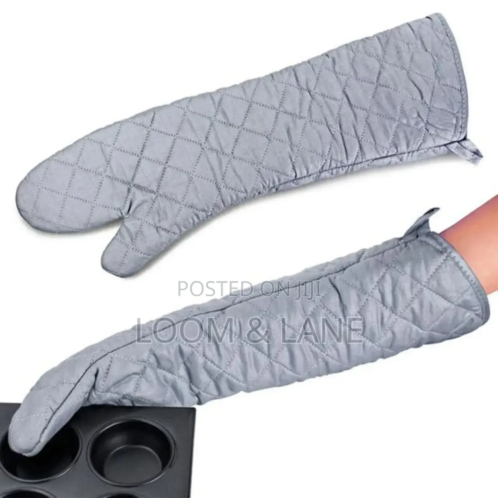 A Pair of Long Cotton Oven Gloves