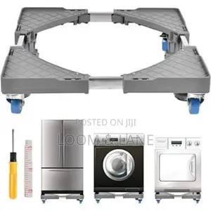 Heavy-Duty Movable Fridge and Washing Machine Stand