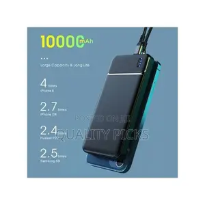 Power Bank 10000mah LCD Compact Slim Fast Charge