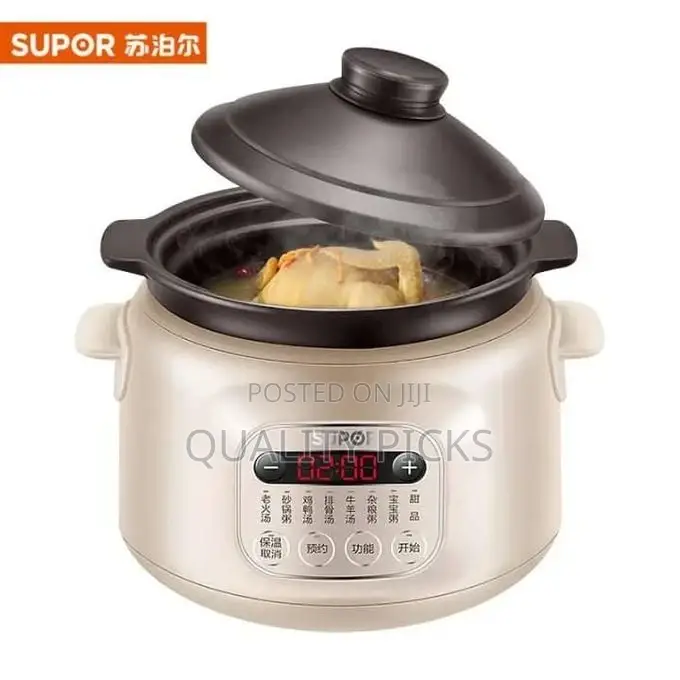 Purple Sand Stew Slow Cooker Home 3L Electric