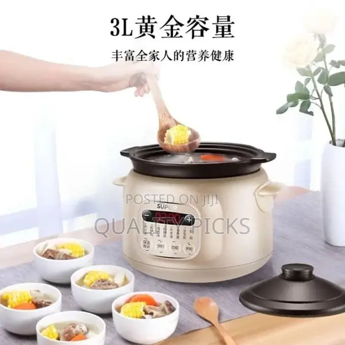 Purple Sand Stew Slow Cooker Home 3L Electric