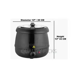 10L Commercial Electric Buffet Soup Warmer Kettle Pot