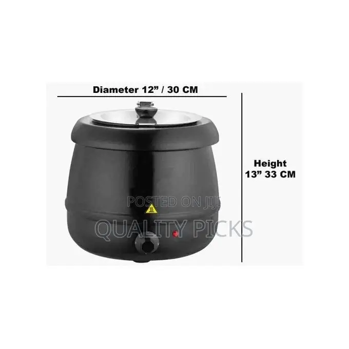 10L Commercial Electric Buffet Soup Warmer Kettle Pot