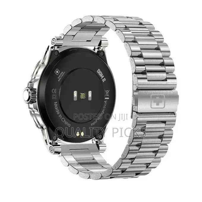 Swiss Military Dom 2 Smart Watch Metal Strap -Silver