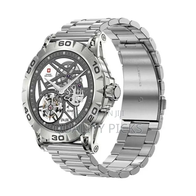 Swiss Military Dom 2 Smart Watch Metal Strap -Silver