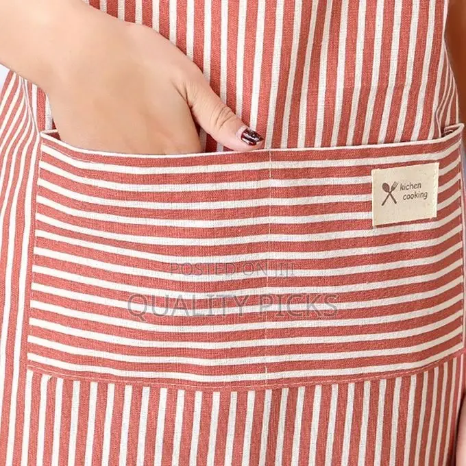 Fashionable Striped Apron for Women - Kitchen Oilproof