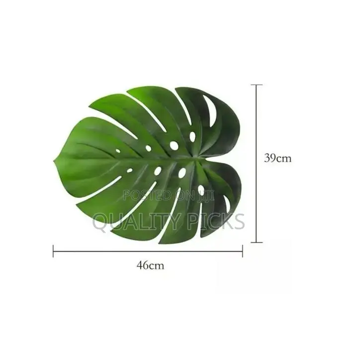 6 PC Leaf Basket Leather Placemat for Dinner Table, PU Woven