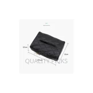 Car Accessories Armrest Tissue Holder Leather Napkin