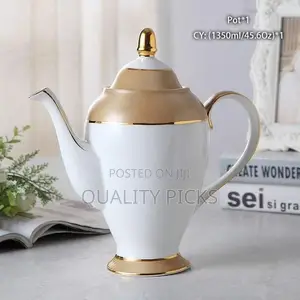 Luxury Gold Bone China Coffee Set Porcelain Tea Set