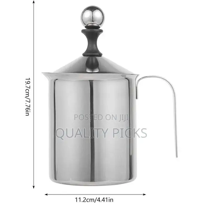 800ml Manual Milk Frother Stainless Manual Milk Frother