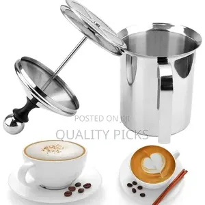 800ml Manual Milk Frother Stainless Manual Milk Frother