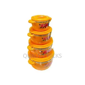 A Setof 4 Insulation Pots - Orange