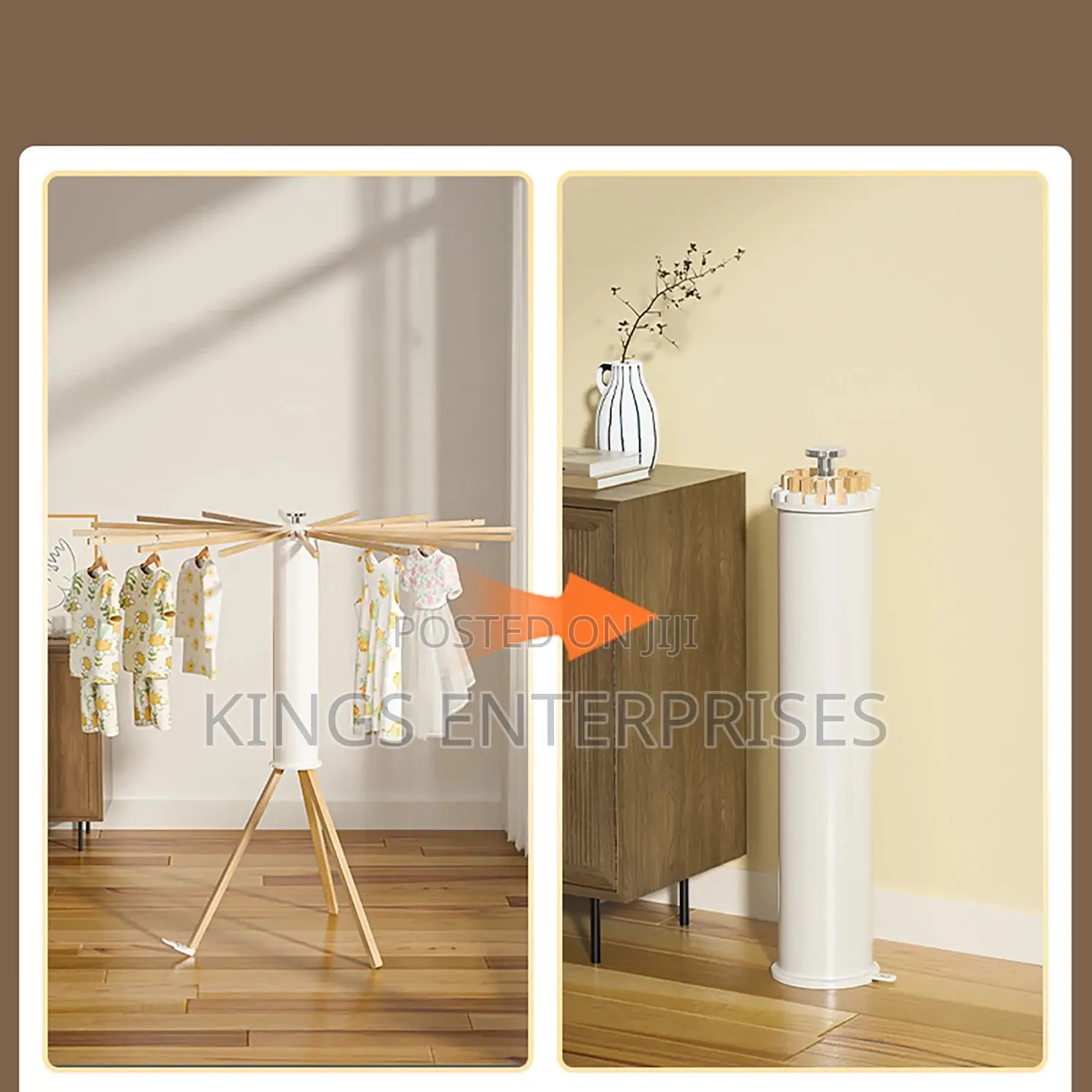Foldable Clothes Drying Rack Tripod