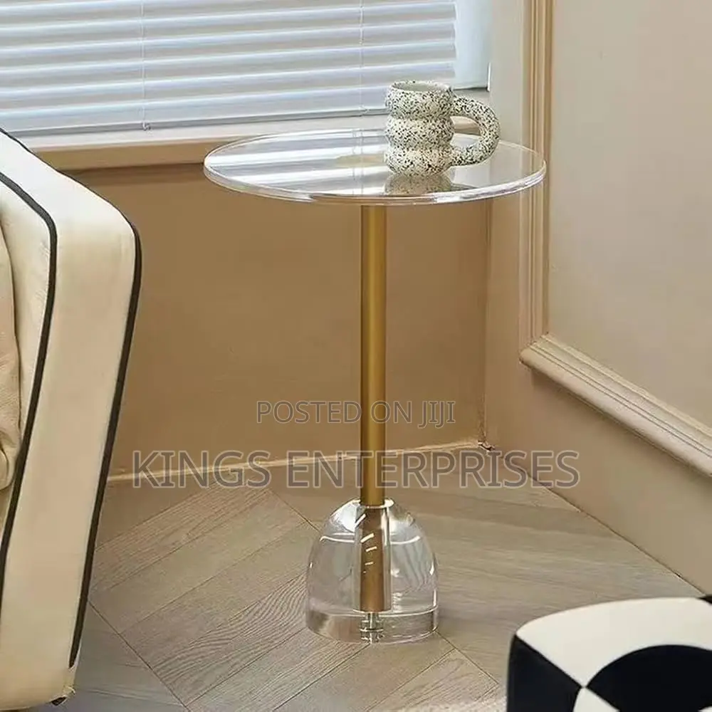 Round Side Glass Table